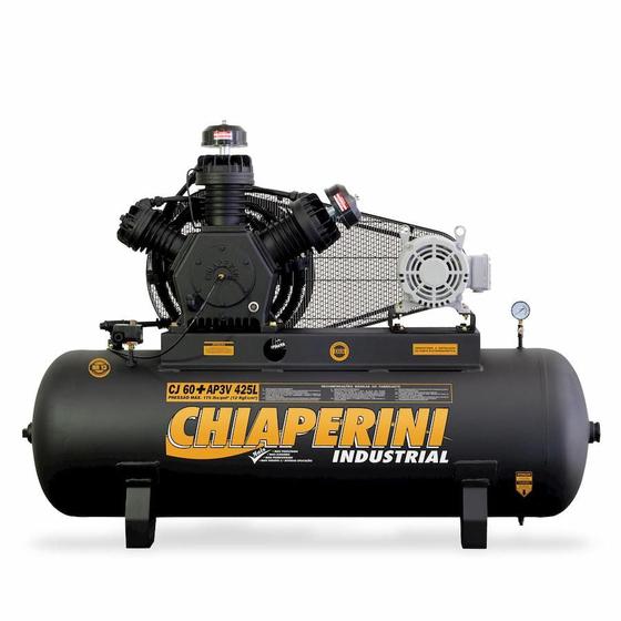 Imagem de Compressor de Ar A.Pressão Tri Aberto 15HP 425L Chiaperini