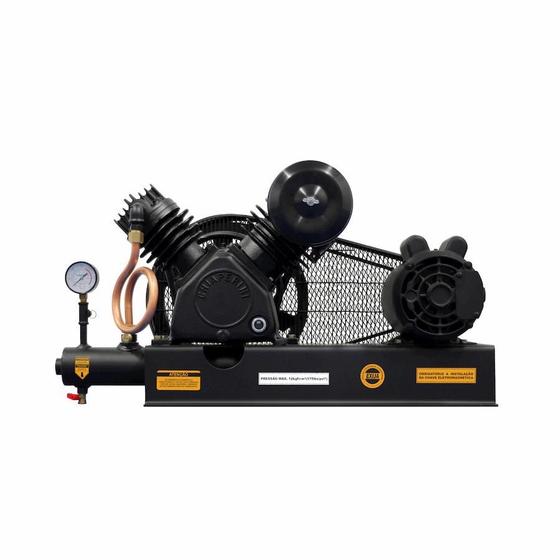 Imagem de Compressor de Ar Alta Pressão Sobre Base Monofásico 3HP 110/220V 000675 Chiaperini