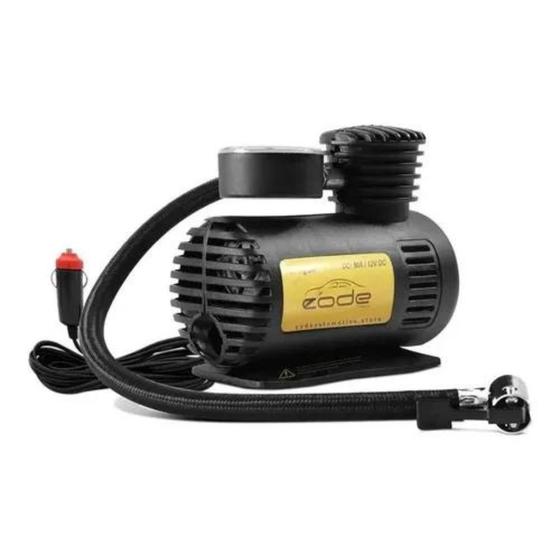 Compressor De Ar Automotivo 12v Mini Code Techone com Manometro Imagem de Compressor De Ar Automotivo 12v Mini Code Techone com Manometro