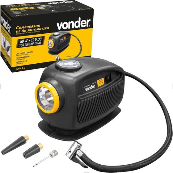 Compressor de Ar Automotivo Mini 12v CAV 12 Vonder Menor preço em Compressor de Ar Automotivo Mini 12v CAV 12 Vonder