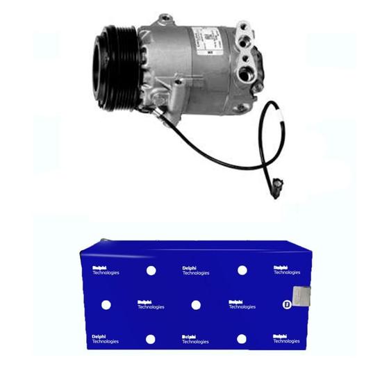 Imagem de Compressor de Ar Condicionado Gol 1997 a 2009 CS10045 Delphi