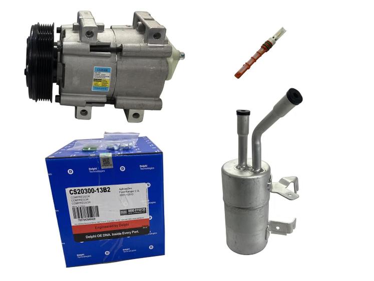 Imagem de Compressor De Ar Condicionado Troller 3.0 Original Delphi + Filtro