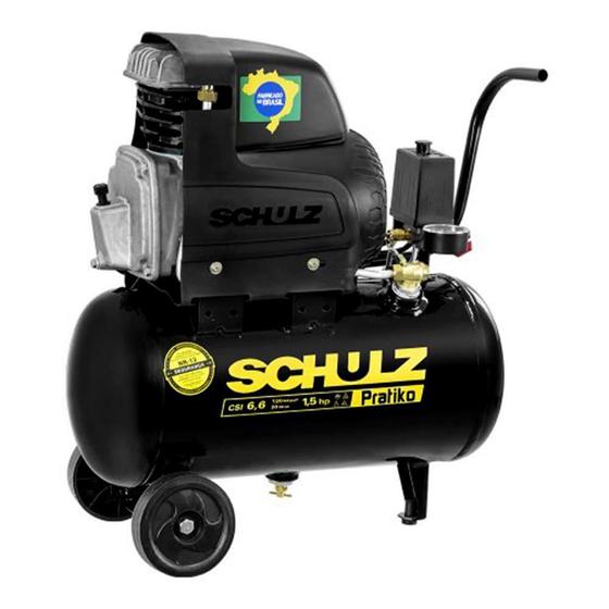 Imagem de Compressor de Ar CSI Pratiko 20 Litros 1.5Hp Monofásico SCHULZ