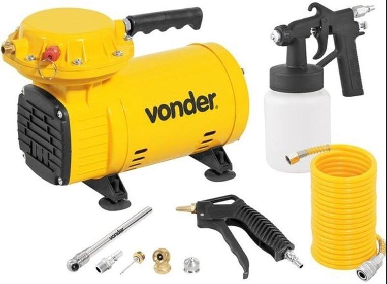 Imagem de Compressor de Ar Direto 1/2 cv 2,3 Pés 110/220V com Kit Pintura - Vonder