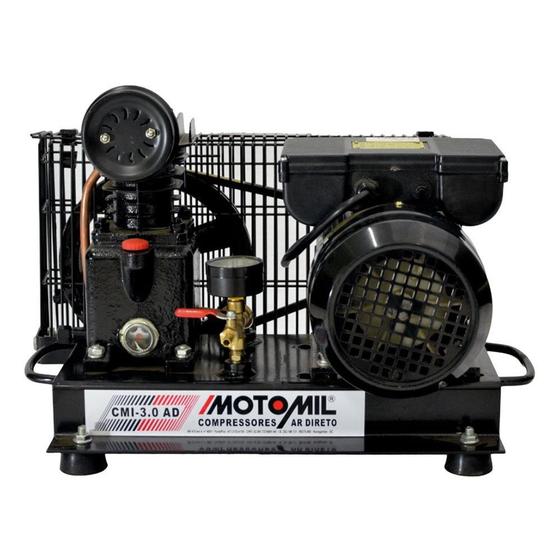 Imagem de Compressor de ar direto 3 pés 1 hp monofásico - CMI3AD - Motomil