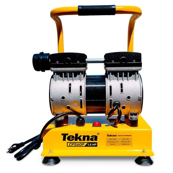 Imagem de Compressor de ar direto 5,3 pés 1,5 hp isento de óleo - CPS60P - Tekna