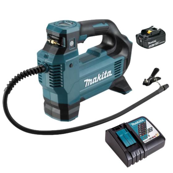 Imagem de Compressor de Ar DMP181 A Bateria 18v Makita Carregador Rápido