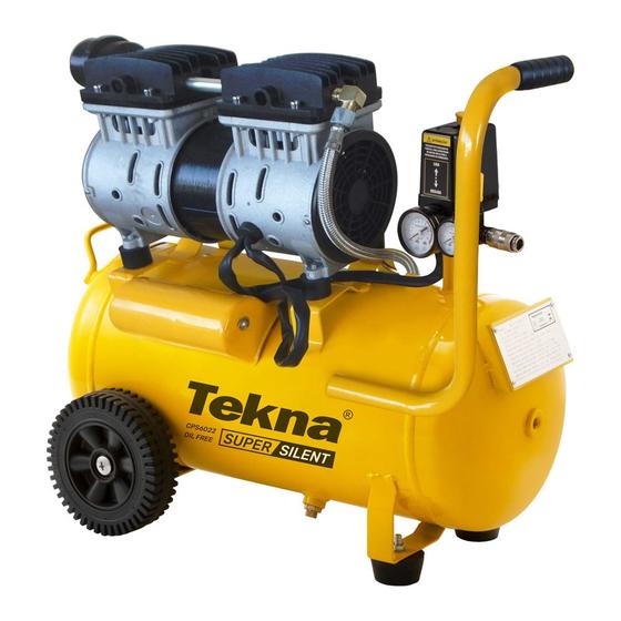 Imagem de Compressor de Ar Isento de Óleo 20 Litros 1,5cv 1012 Cps6022-1 Tekna