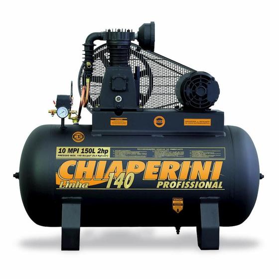 Imagem de Compressor de Ar M.Pressão Mono 2HP 150L 000768 Chiaperini