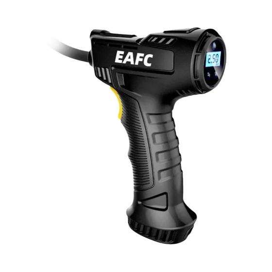 Imagem de Compressor de Ar Portátil 120W - Sem Fio e com Fio - Bomba Digital para Pneus e Bolas