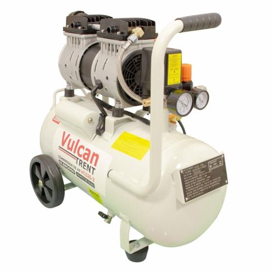 Imagem de Compressor de Ar Silencioso 24 Litros 1,5 HP 11 BAR 220v VCS 25-2 Vulcan Trent