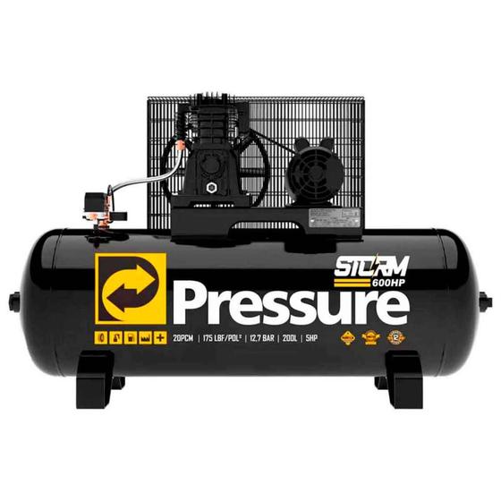 Imagem de Compressor de Ar Storm 20/200l 175Psi Trifásico Pressure 