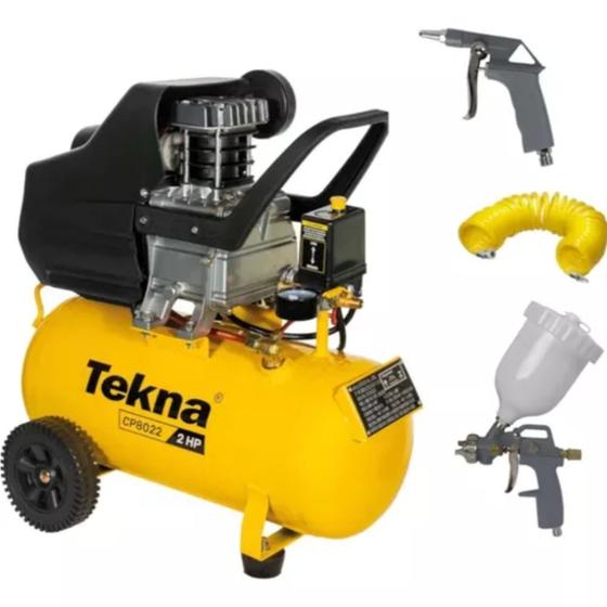 Compressor de Ar Tekna CP8022-1CK3B 60Hz, 20L Menor preço em Compressor de Ar Tekna CP8022-1CK3B 60Hz, 20L