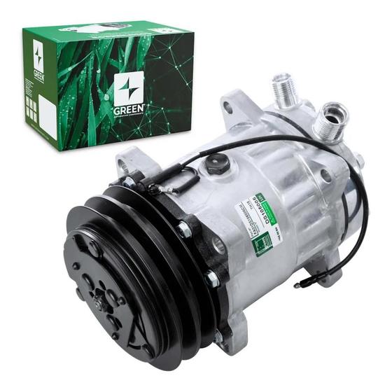 Imagem de Compressor de Ar Universal 7H15 2V 12V Vertical 8 Fix(GREEN)
