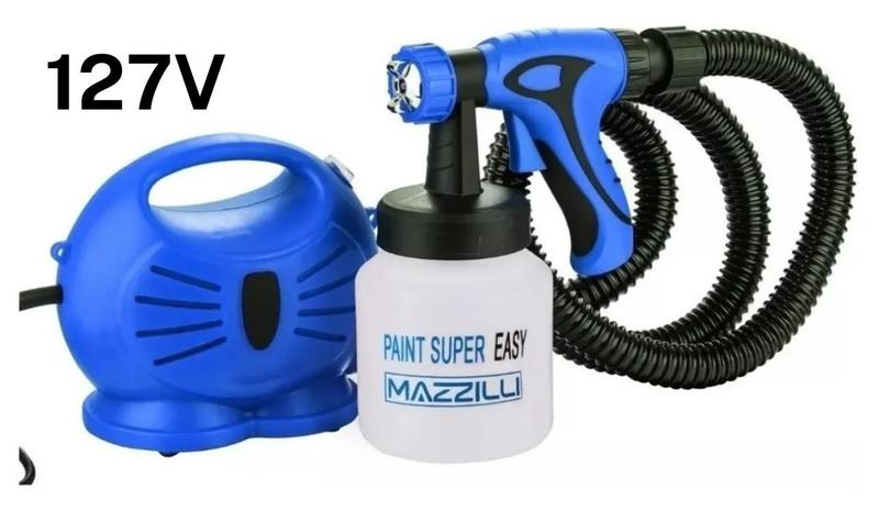 Imagem de Compressor de Pintura Pulverizadora Tinta Paint Com Bico De Metal