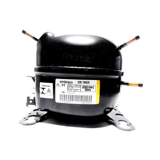 Imagem de Compressor Embraco 1/5 Emi70her R134a 220v - W10393810