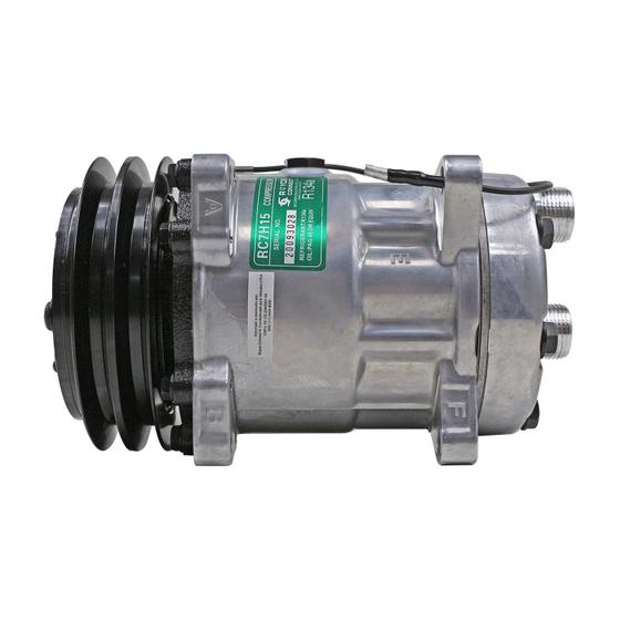 Imagem de Compressor Modelo 7h15 Maquina 12 Volts Polia 2a B110 B115