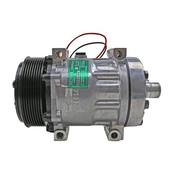 Imagem de Compressor Modelo AB7H15AB Caminhão Vertis Polia 8pk 12v