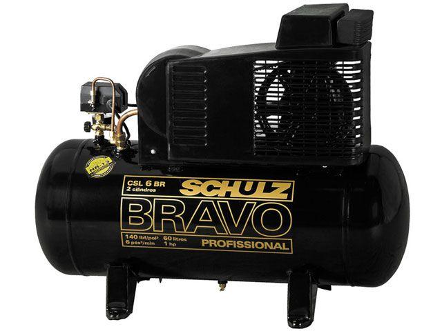 Imagem de Compressor Schulz Bravo 60 Litros 110v Monofásico