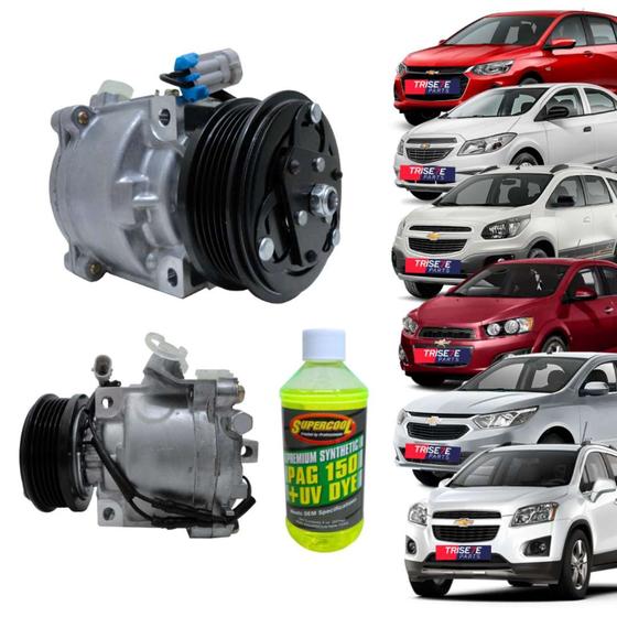 Imagem de Compressor Scroll GM Onix, Prisma, Spin, Sonic 1.8, Cobalt 1.8, Tracker 1.8