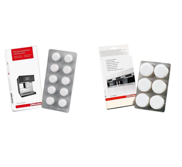 Imagem de Comprimidos de Limpeza e Descalcificação para Máquina de Café Miele (10+6 unidades)