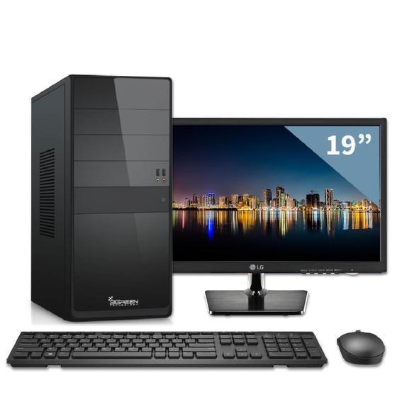 Imagem de Computador 3green Triumph Intel Dual Core 4GB 1TB Monitor 19" LG 20M37A