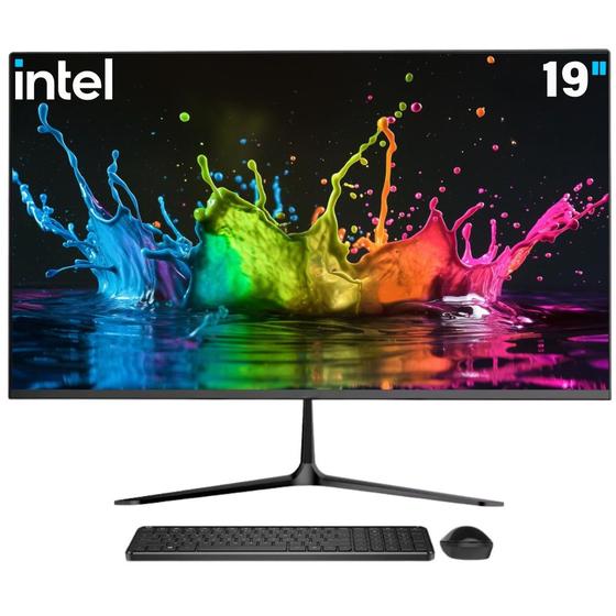 Imagem de Computador All In One, 19" Led, Intel Core I5, 8gb Ram, Ssd 256gb, Wifi, Bluetooth, Bivolt, Preto - Bpc Aio-19p0825