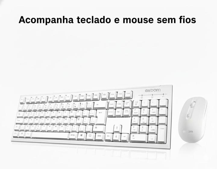 Computador All in One 23,8 Intel Core i7 8GB SSD 512GB Windows 11 Full HD + Teclado e Mouse Sem Fio - Grasep