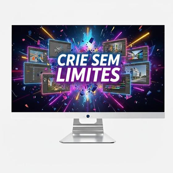 Computador All In One Intel Core i5 8 GB SSD 128 + HD 500 GB Windows 11 + Teclado e Mouse Sem Fio - Grasep
