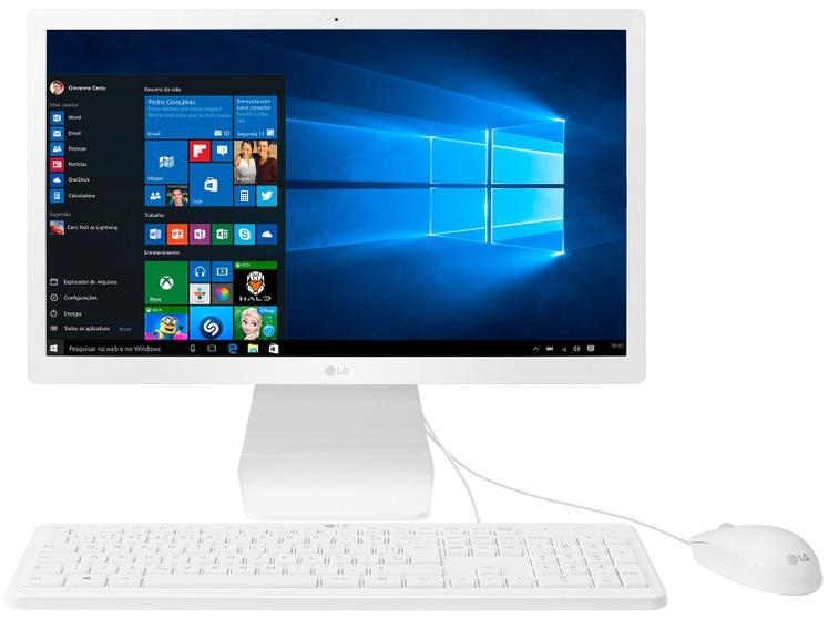Computador All in One LG 22V280-L.BJ31P1 - Intel Quad Core 4GB 500GB LCD 21,5” Imagem de Computador All in One LG 22V280-L.BJ31P1