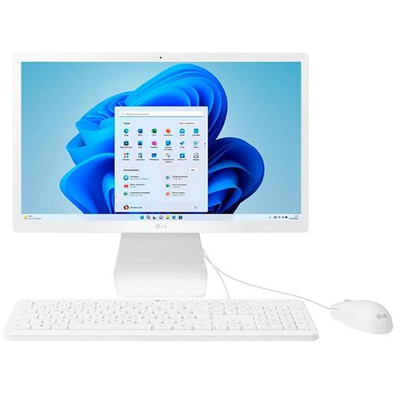 Computador All in One LG 22V30R, Intel Celeron N5100, 8GB, SSD 128GB, Windows Home 11, Tela de 22 Full HD, Branco - 22V30R-L.BY31P2 Menor preço em Computador All in One LG 22V30R, Intel Celeron N5100, 8GB, SSD 128GB, Windows Home 11, Tela de 22 Full HD, Branco - 22V30R-L.BY31P2