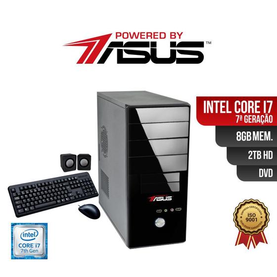 Imagem de Computador ASUS I7 7Ger 8gb 2Tb DVD Kit