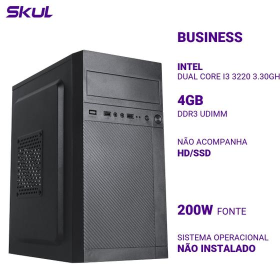 Imagem de Computador B300 Dual Core I3 3220 3.30ghz Memória 4gb Ddr3 Sem Hd/ssd Fonte 200w