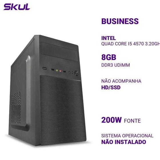 Imagem de Computador B500 Quad Core I5 4570 3.20ghz Memória 8gb Ddr3 Sem Hd/ssd Fonte 200w
