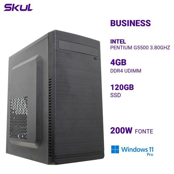 Imagem de Computador Business B200 Pentium G5500 3.80ghz Mem 4gb Ddr4 Ssd 120gb Fonte 200w Windows 11 Pro-SKUL
