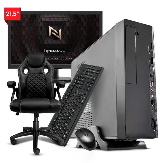 Computador completo amd ryzen 7 pro 4750ge 8gb hd 1tb + cadeira - neologic home slim - nli84172 Menor preço em Computador completo amd ryzen 7 pro 4750ge 8gb hd 1tb + cadeira - neologic home slim - nli84172