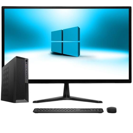 Imagem de Computador Completo Compacto Intel Core i7, 16GB de memória, SSD 256GB, Windows 10, Monitor LED 24" - 3green Slim 3GS-0109