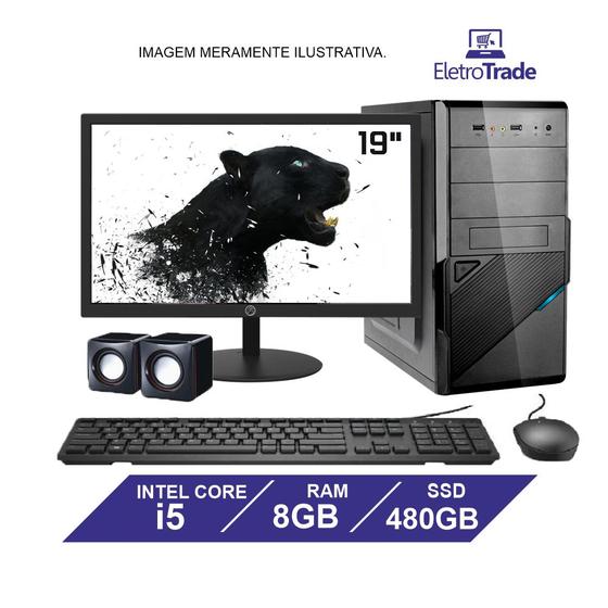 Computador Completo Flex Computer Intel Core i5 8GB SSD 480Gb Com Kit Monitor 19" Pacote Office Menor preço em Computador Completo Flex Computer Intel Core i5 8GB SSD 480Gb Com Kit Monitor 19" Pacote Office