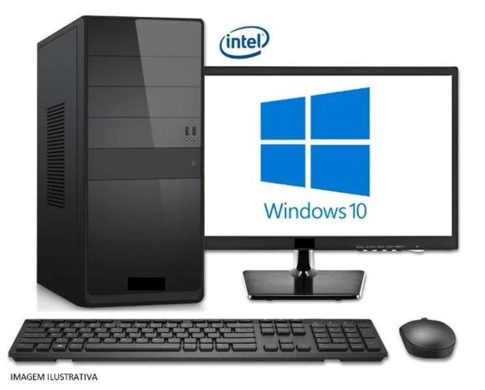 Imagem de Computador completo i3 10 geração/8gb/ssd 240gb/monitor de 19,5"/teclado/mouse e caixa de som