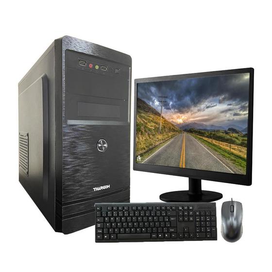 Imagem de Computador Completo I3 Memória 4GB SSD 120GB Monitor 19 " com leitor de DVD