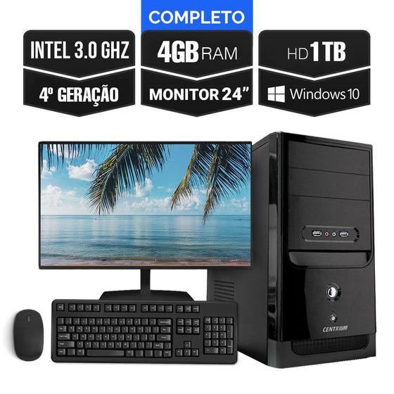 Imagem de Computador Completo Intel 3.0 4Gb Hd 1Tb + Kit