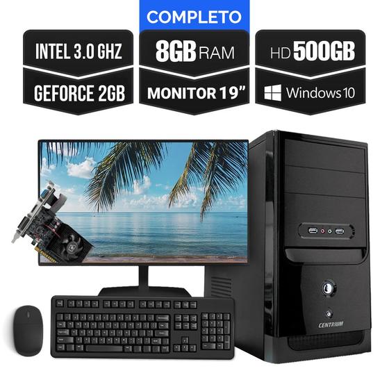 Imagem de Computador Completo Intel 3.0 8Gb Hd 500Gb GT610 2Gb + Kit