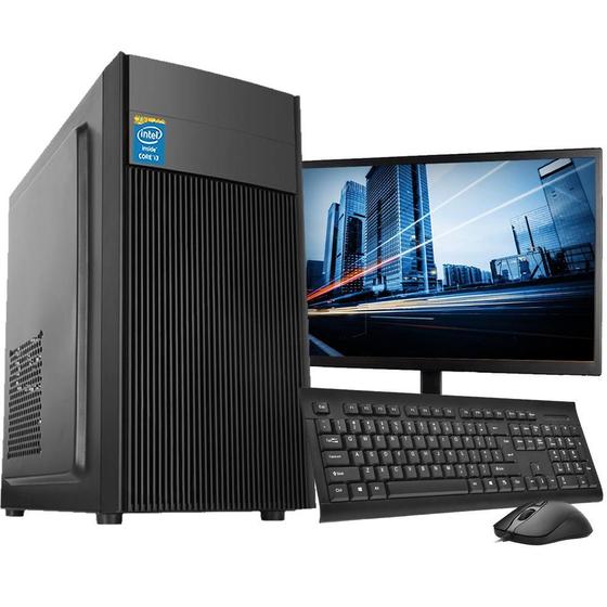 Imagem de Computador Completo Intel Core I3 8Gb Hd 500Gb Monitor Wifi