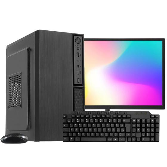 Imagem de Computador Completo Intel Core i5 650, 4GB, SSD 240GB, Windows 10 PRO + Monitor 19 LED + KIT Multimidia