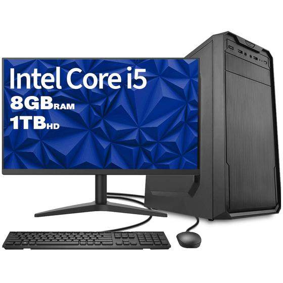Computador Completo Intel Core i5 8GB HD 1TB Monitor 17" Pc Cpu Hdmi Teclado e Mouse Strong Tech Menor preço em Computador Completo Intel Core i5 8GB HD 1TB Monitor 17" Pc Cpu Hdmi Teclado e Mouse Strong Tech