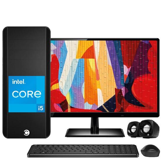 Computador Completo Intel Core i5 8GB HD 500GB Monitor LED HDMI CorPC Menor preço em Computador Completo Intel Core i5 8GB HD 500GB Monitor LED HDMI CorPC