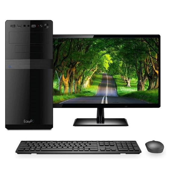 Imagem de Computador Completo Intel Core i5 8GB HD 500GB + SSD Monitor 19.5" LED HDMI EasyPC Newest