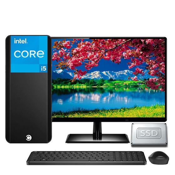 Imagem de Computador Completo Intel Core i5 8GB SSD 240GB Monitor LED 19.5" HDMI CorPC Fast
