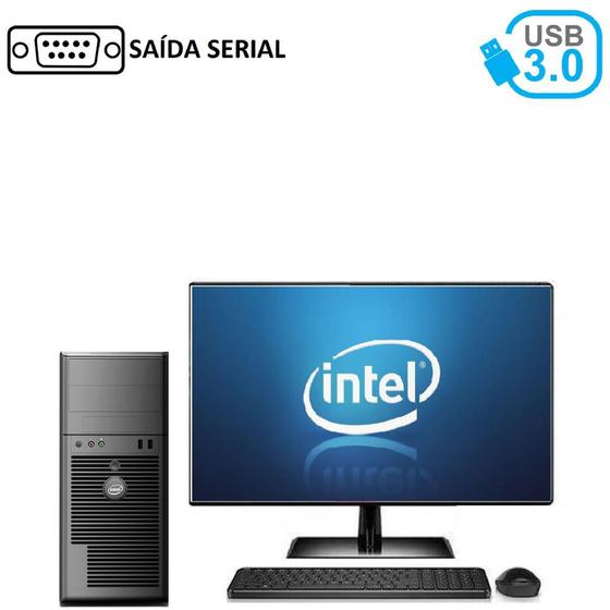 Imagem de Computador Completo Intel Dual Core 2.58Ghz 4GB HD 1TB Saída serial Monitor LED CorPC IPXG2