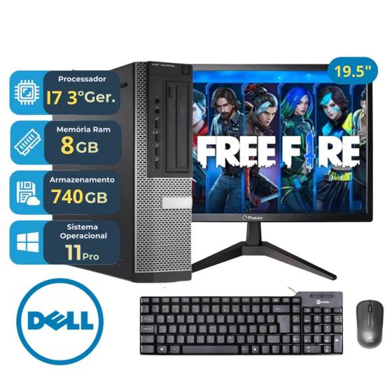 Computador Completo Optiplex 7010 Dell I7 3º Ssd 240gb Hdd 500gb C Usb ...